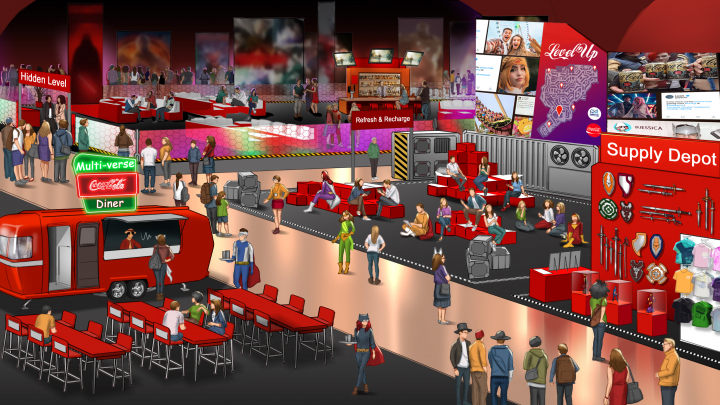 storyboard example created in Key Visuals of Experiential Event Design